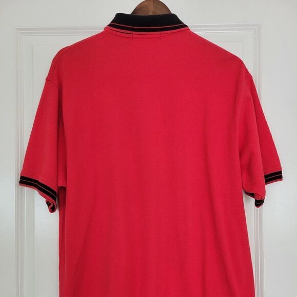 Pierre Cardin red and black polo size L - Picture 3 of 7